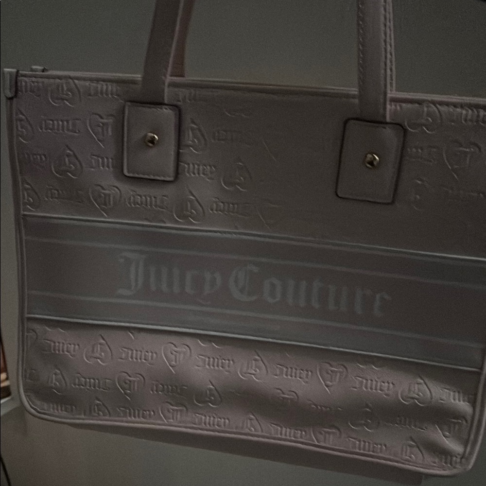Juicy Couture Gray Tote Bag